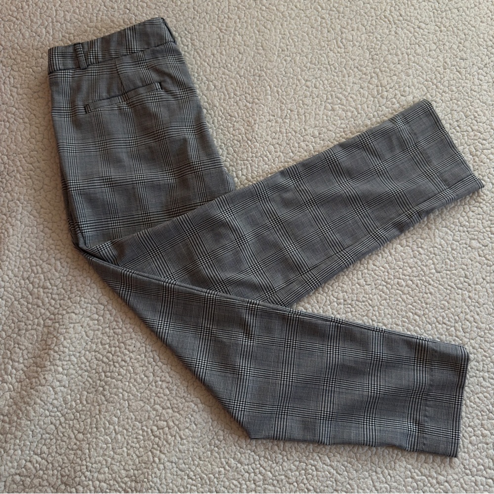 Banana Republic Ryan Fit Check Dress Pants 4P Petite Bi-Stretch - Picture 3 of 10